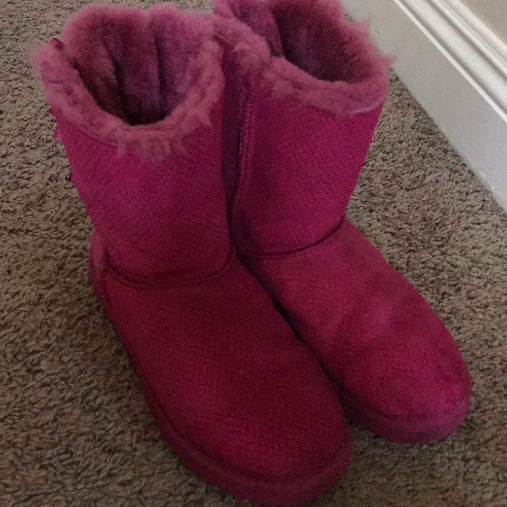 Pink Ugg Bailey Boots